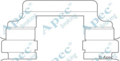 APEC BRAKING kit578 -  Комплектующие, тормозные колодки